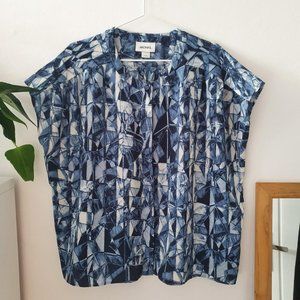 Monki Womens Blue and Navy Shirt